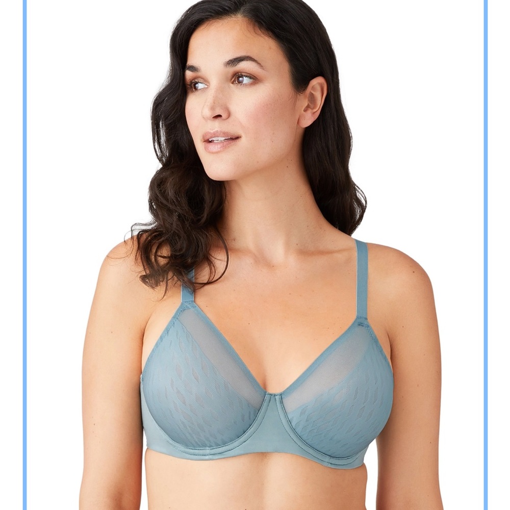 Wacoal elevated allure seamless lift bra full figure underwire bra stormy sea